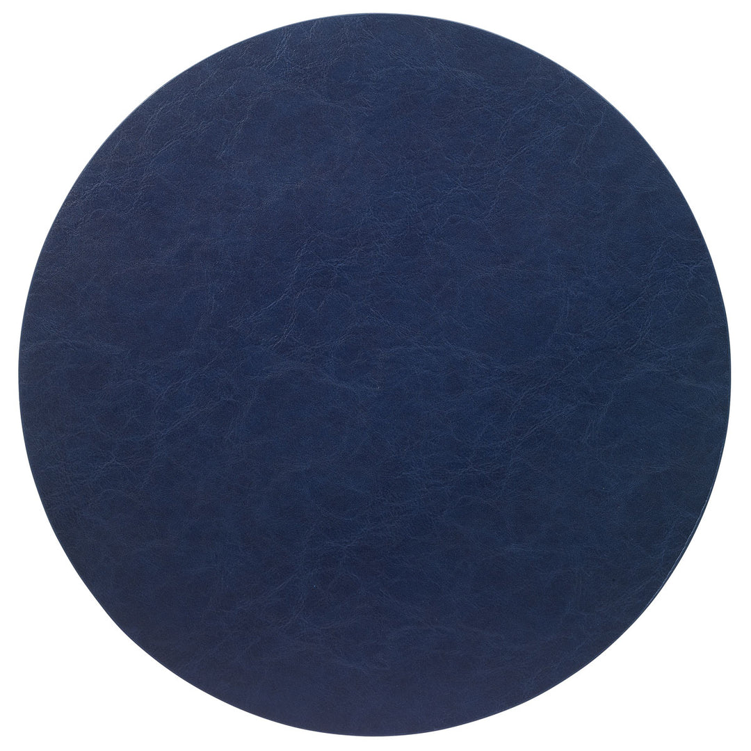 Bodrum Tanner Round Vinyl Placemats (Navy) Set/4