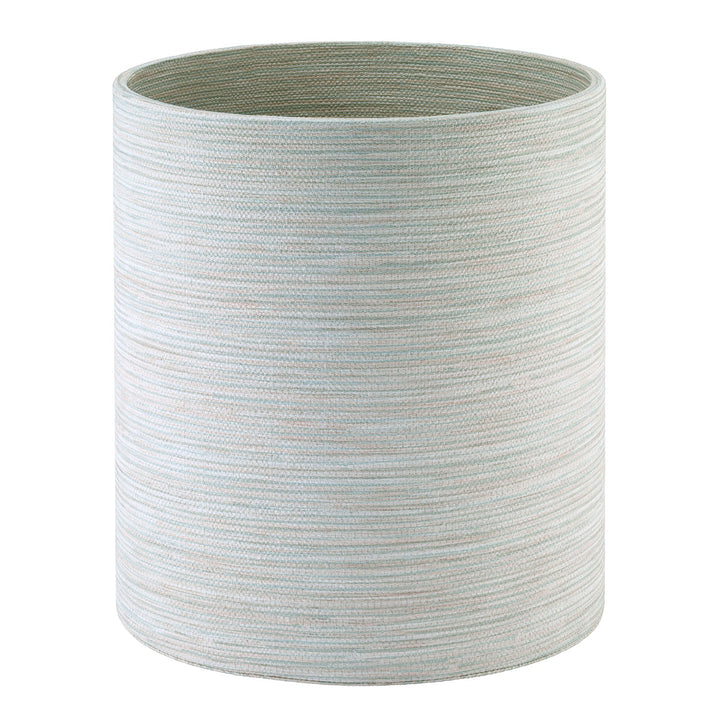 Bodrum Grasscloth Vinyl Bathroom Accessories (Celadon)