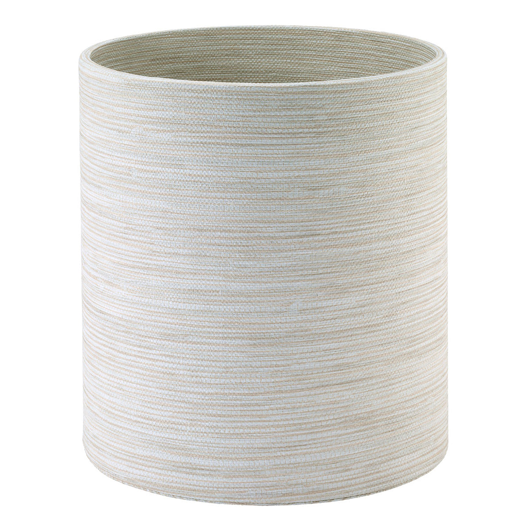 Bodrum Grasscloth Vinyl Bathroom Accessories (Ecru)