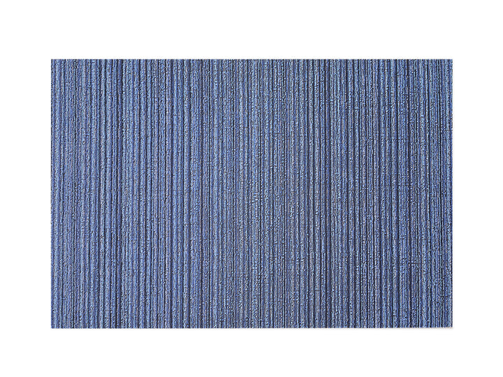 Chilewich Skinny Stripe Shag Floor Mats (Ocean)