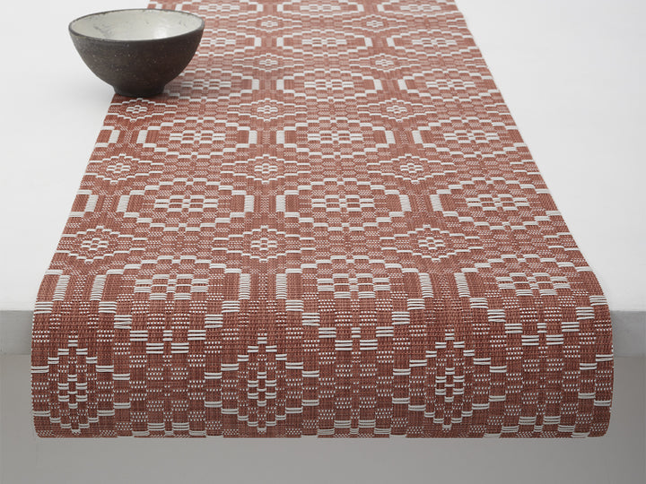 Chilewich Overshot Table Runner (Paprika)
