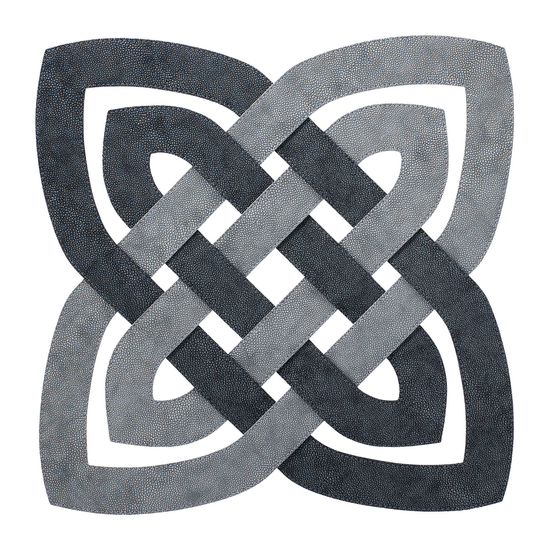 Bodrum Archer Vinyl Placemats (Charcoal/Gray) Set of 4