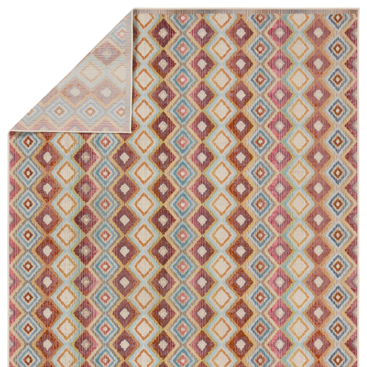 Vibe by Jaipur Living Manor Indoor/Outdoor Trellis Multicolor/ Blue Area Rug (BEQUEST - BEQ04)