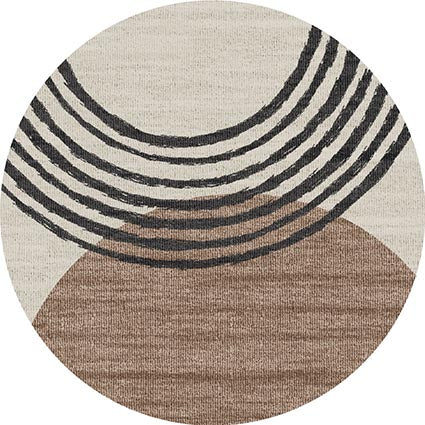 Adama Vinyl Round Rug/Mat (Balance_C)