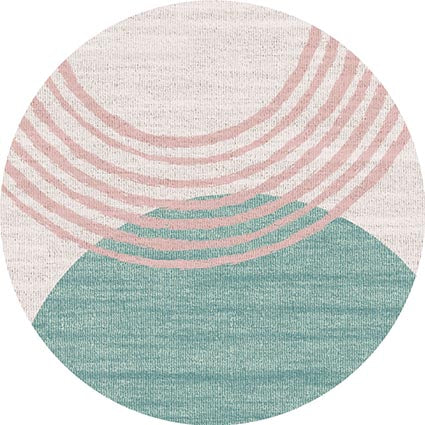 Adama Vinyl Round Rug/Mat (Balance_P)
