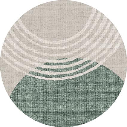 Adama Vinyl Round Rug/Mat (Balance_V)