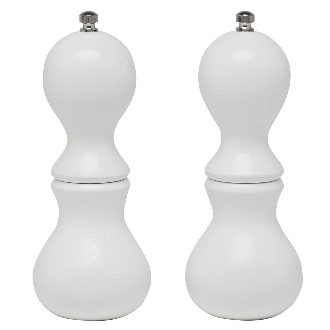 Benoit White Lacquer Salt & Pepper Grinder
