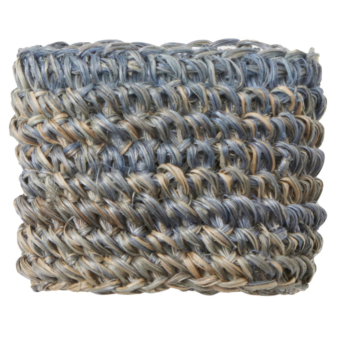 Emmy Dark Gray Crochet Napkin Rings Set Of 4
