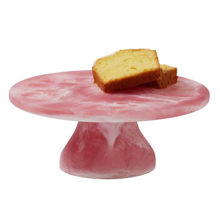 Hugo Pink Swirled Resin Cake Stand