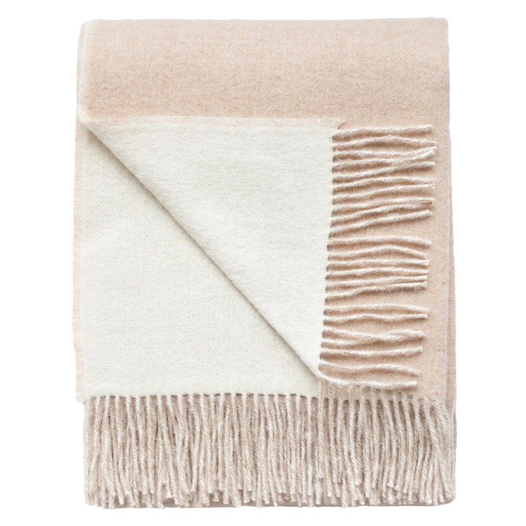 Camden Baby Alpaca Throw (Oatmeal & Ivory)