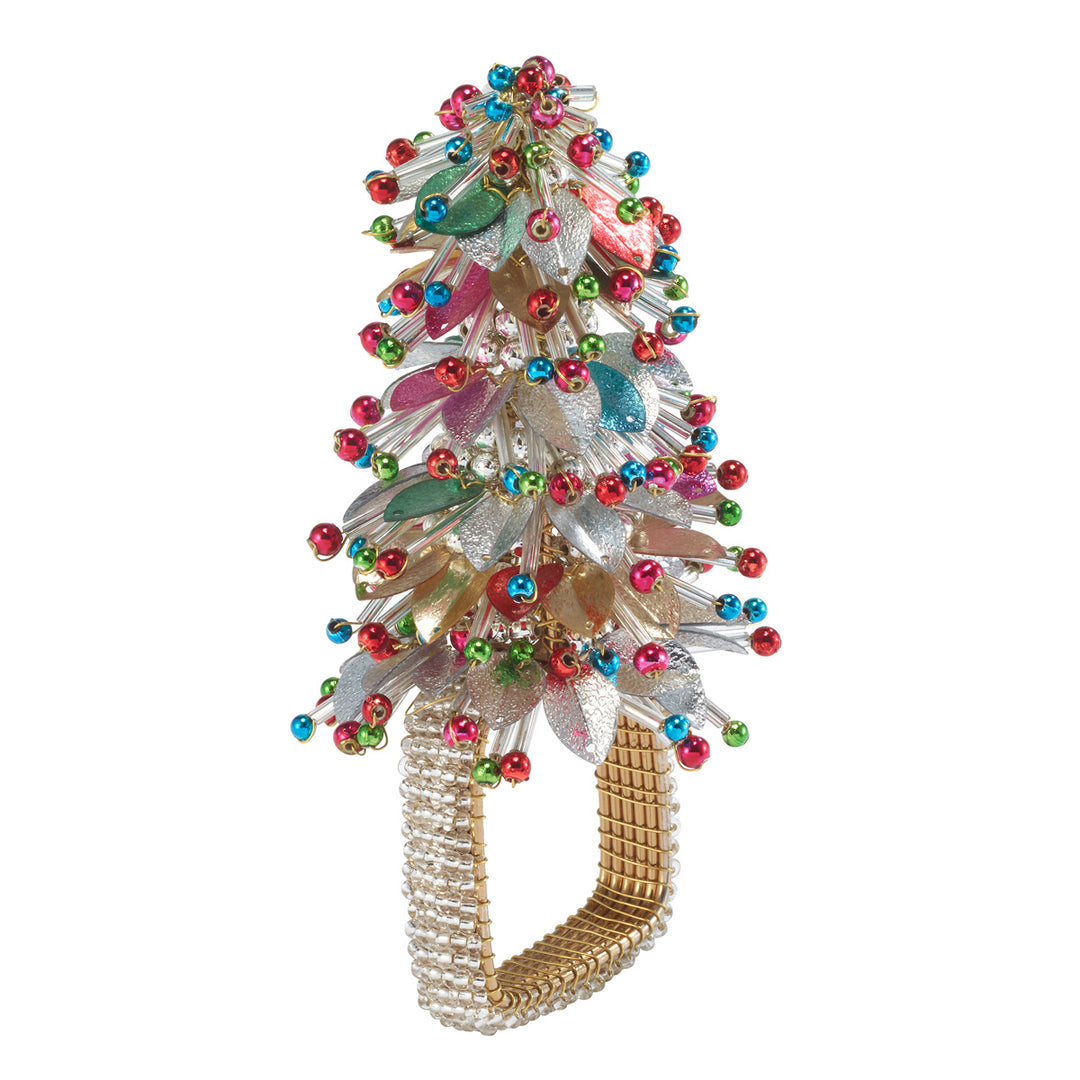 Christmas Tree Napkin Rings Set of 4