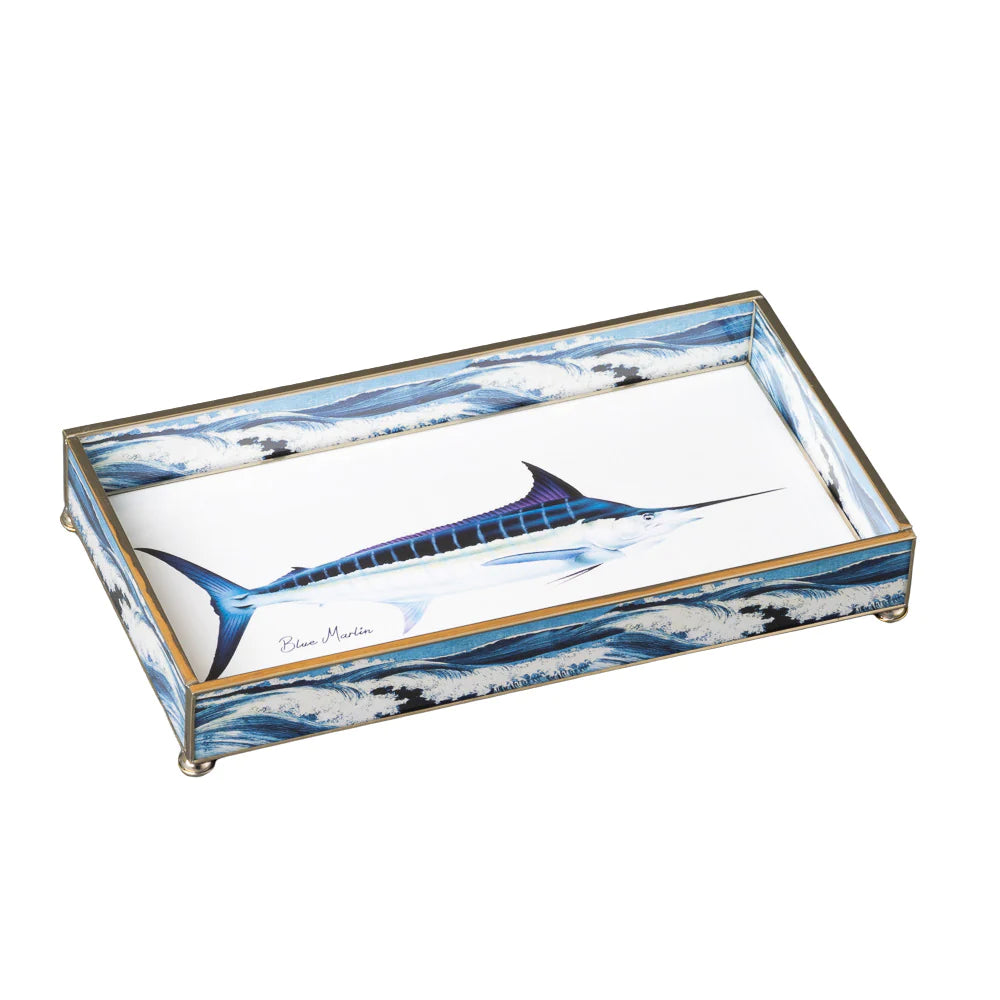 Blue Marlin 6 x 12 Decorative Tray
