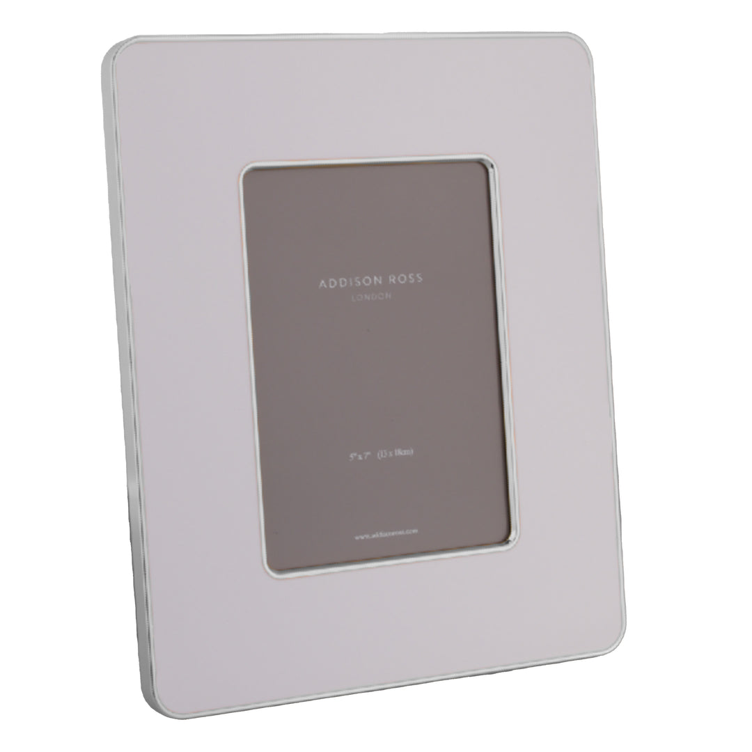 Addison Ross White & Silver Enamel Studio Picture Frame (5x7)
