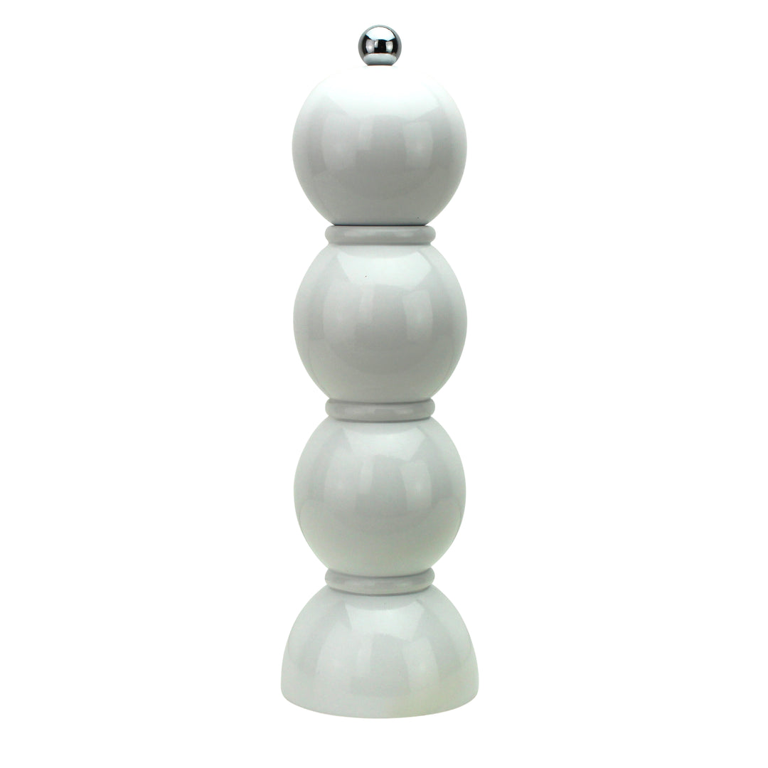 Addison Ross Lacquer Bobbin Salt/Pepper Mill Grinder (White)