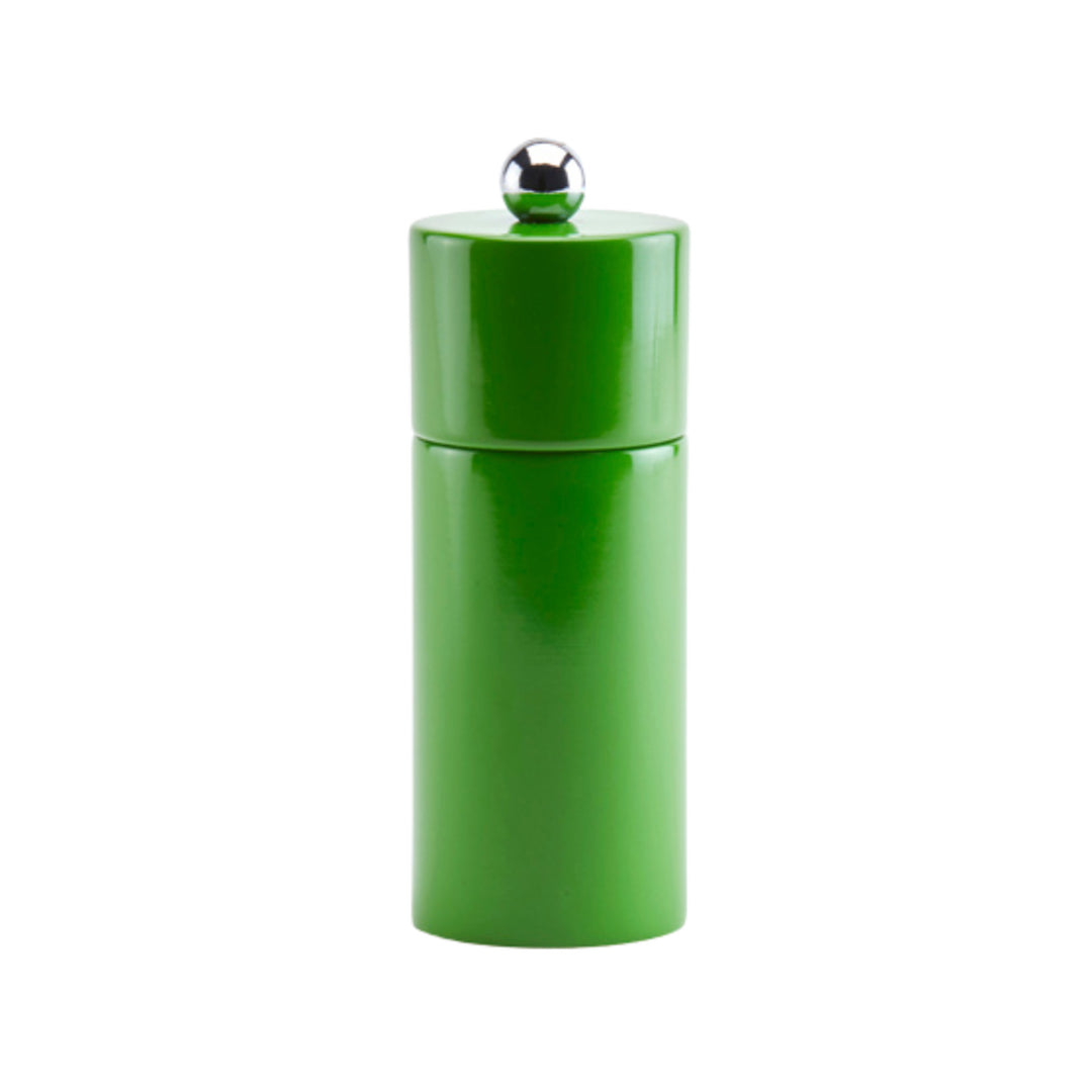 Addison Ross Lacquer Mini Column Salt & Pepper Mill (Green Leaf)