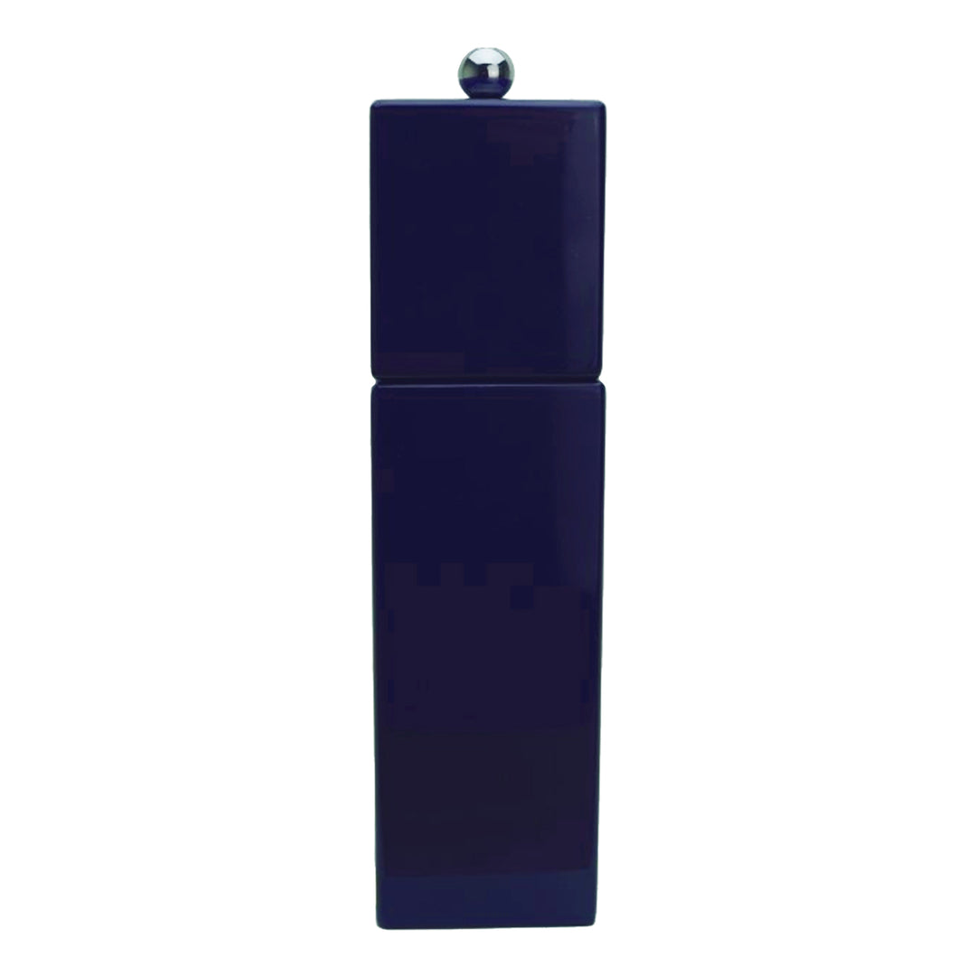 Addison Ross Lacquer Square Pillar Salt/Pepper Mill Grinder (Navy)