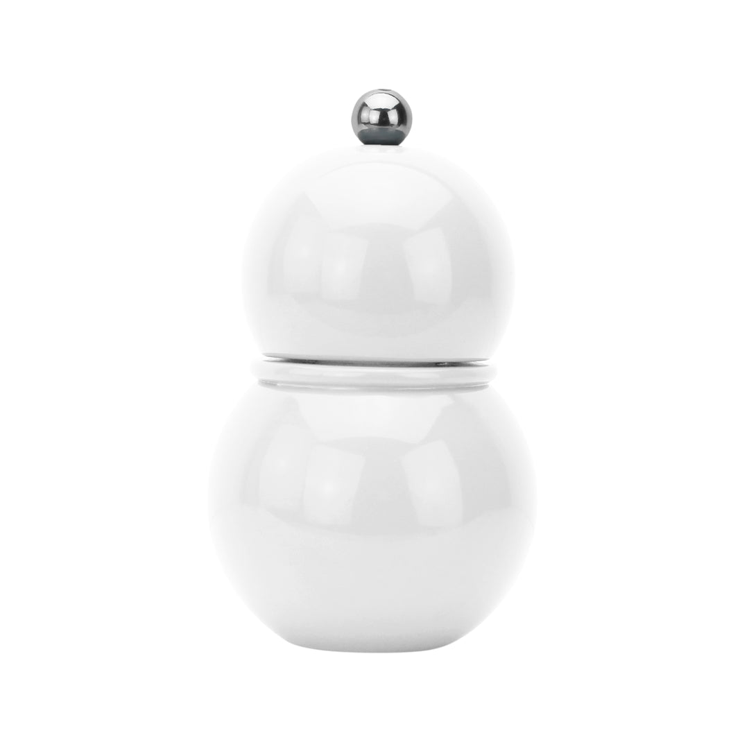 Addison Ross Lacquer Chubbie Salt & Pepper Grinder (White)