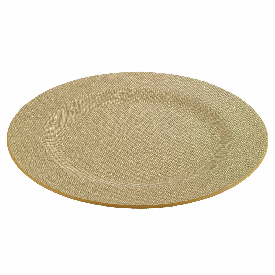 Gem Charger Plates 13 inch Set of 4 (Gold)