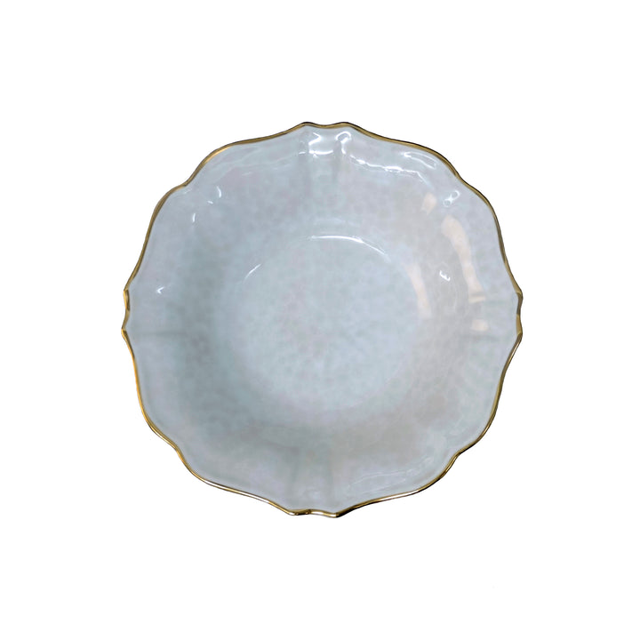 Casafina Impressions Glazed Stoneware Dinnerware (White/Gold)