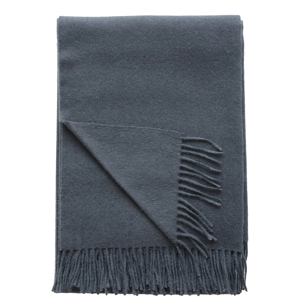 Paris Baby Alpaca Throw (Dark Slate)