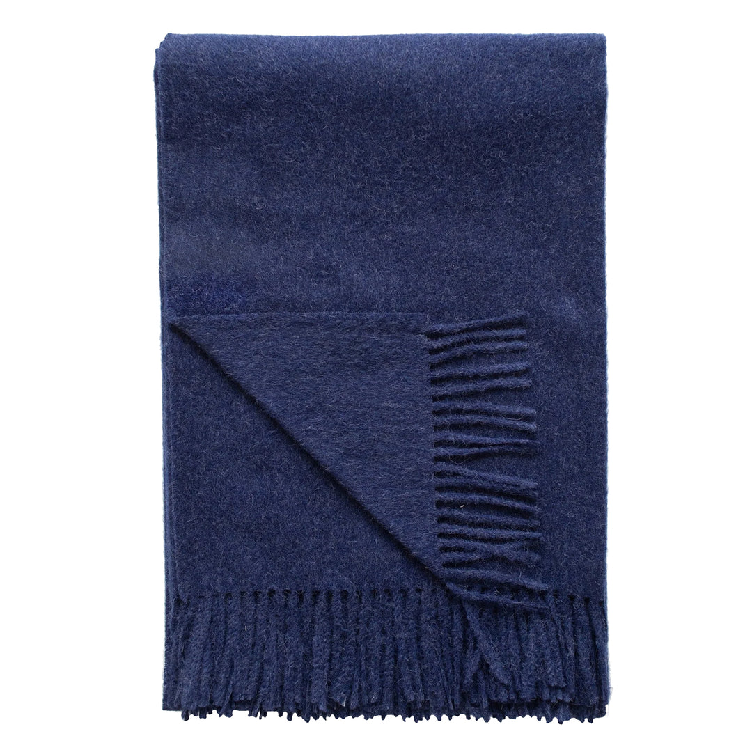 Paris Baby Alpaca Throw (Indigo Melange)