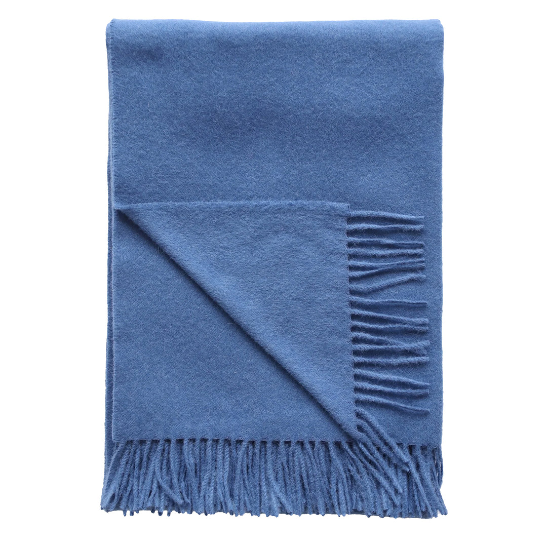 Paris Baby Alpaca Throw (Colony Blue)