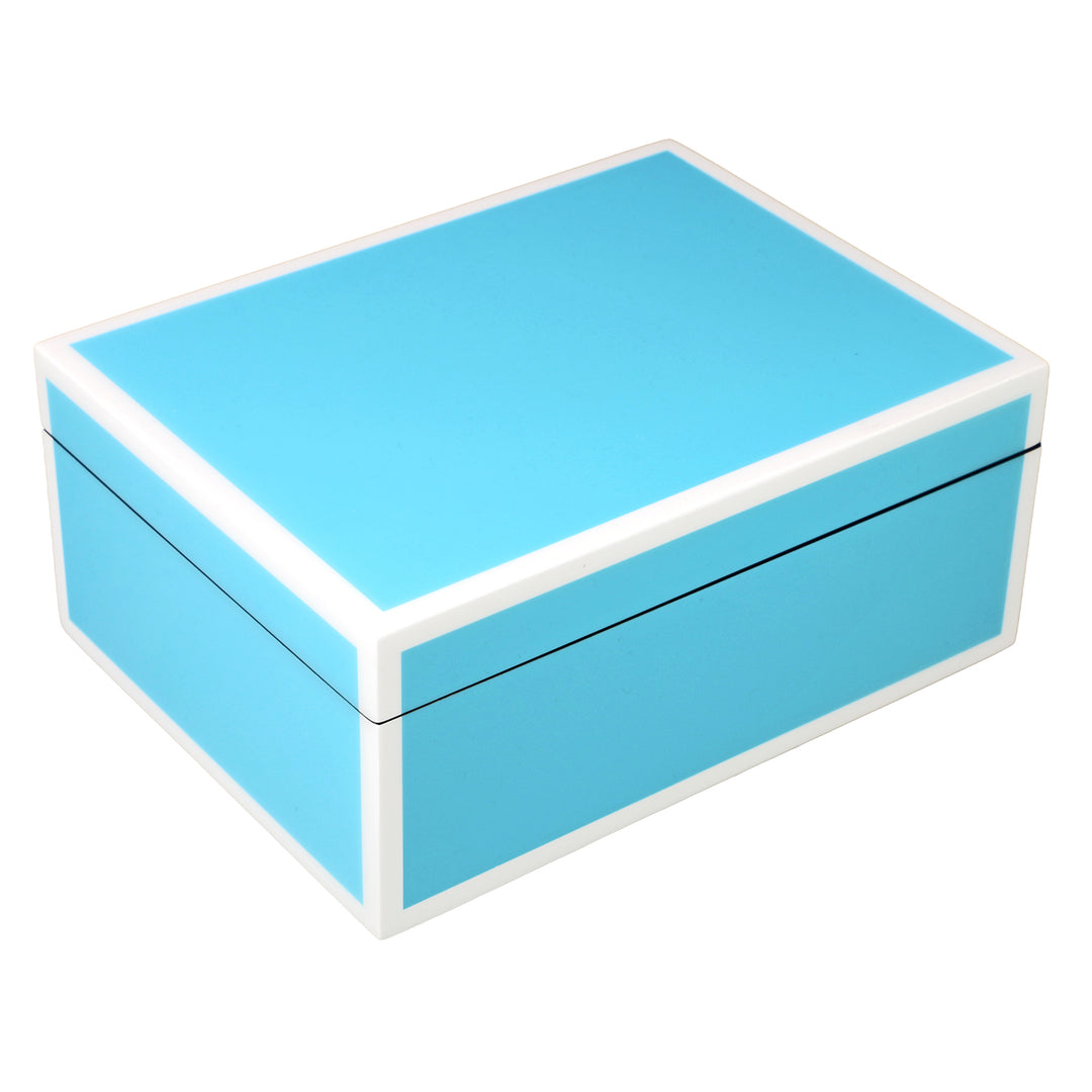 Lacquer Medium 8" Box (Sky Blue)