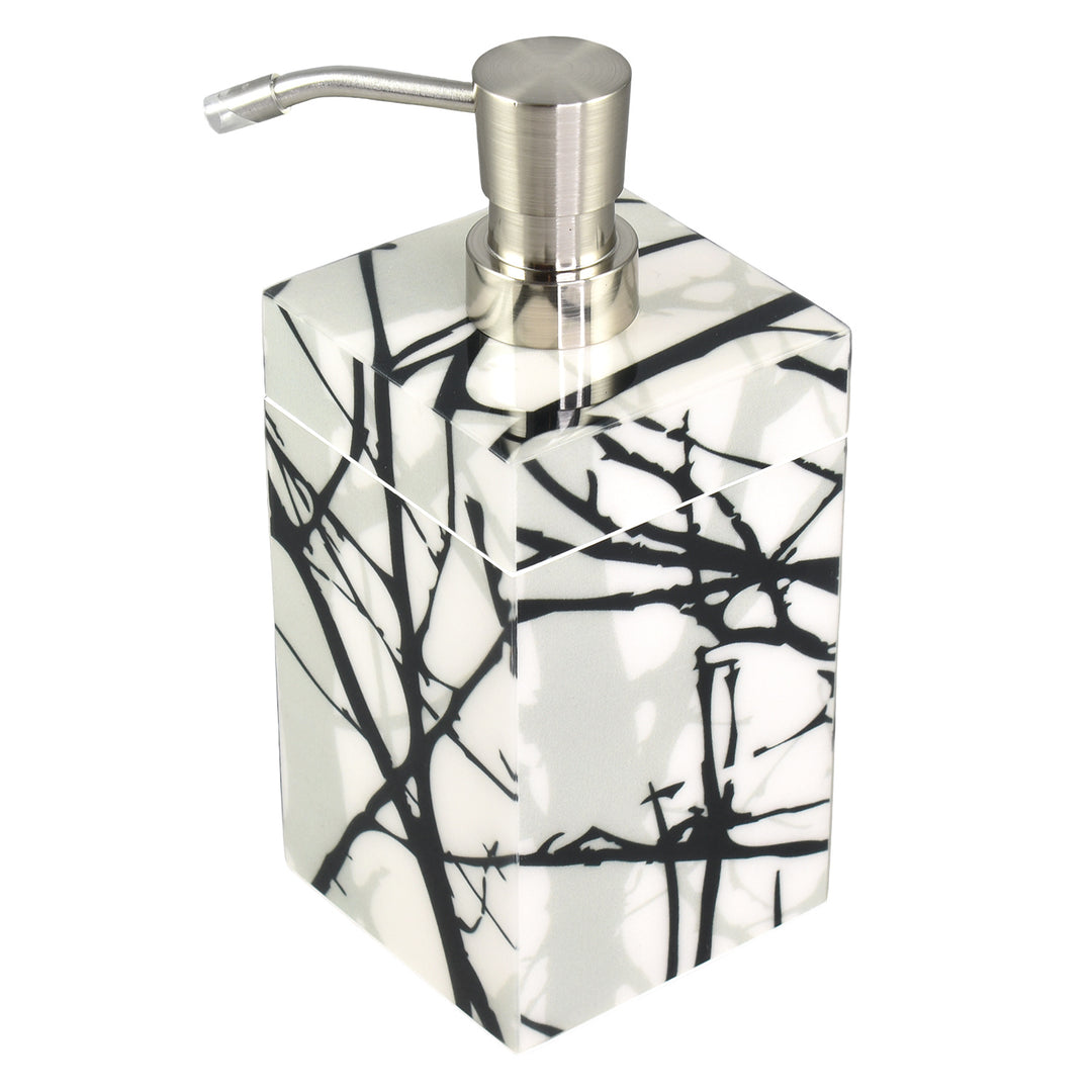 Trees Design Lacquer Soap Pump