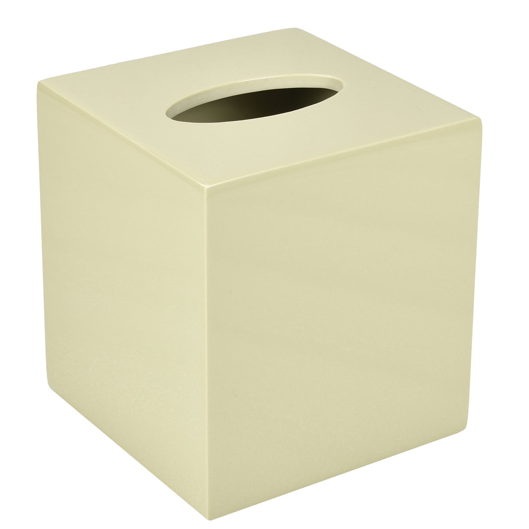 Taupe Inlay Lacquer Tissue Box