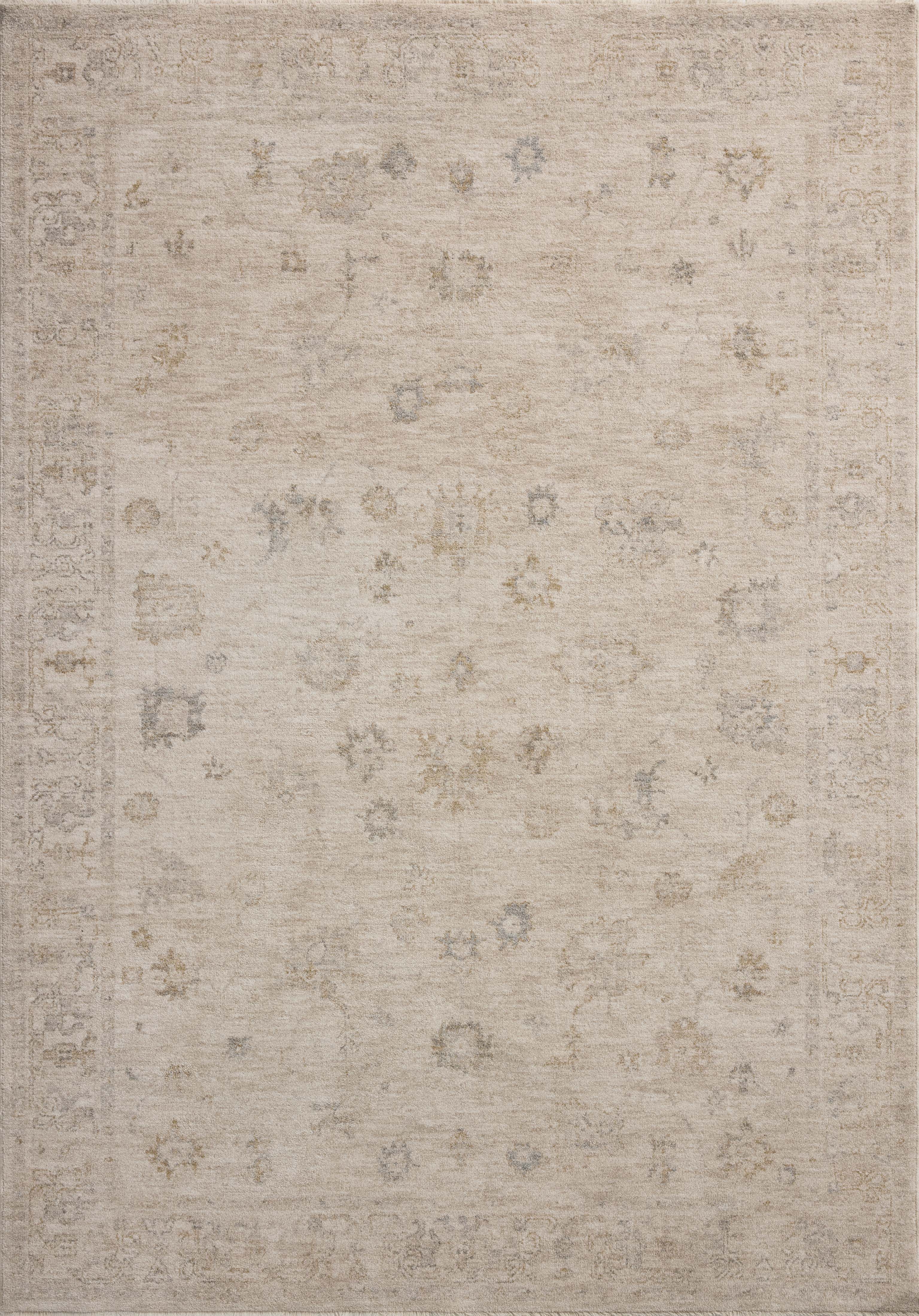Chris Loves Julia x Loloi Louisa Oatmeal / Stone Accent Rug (LOI-01)