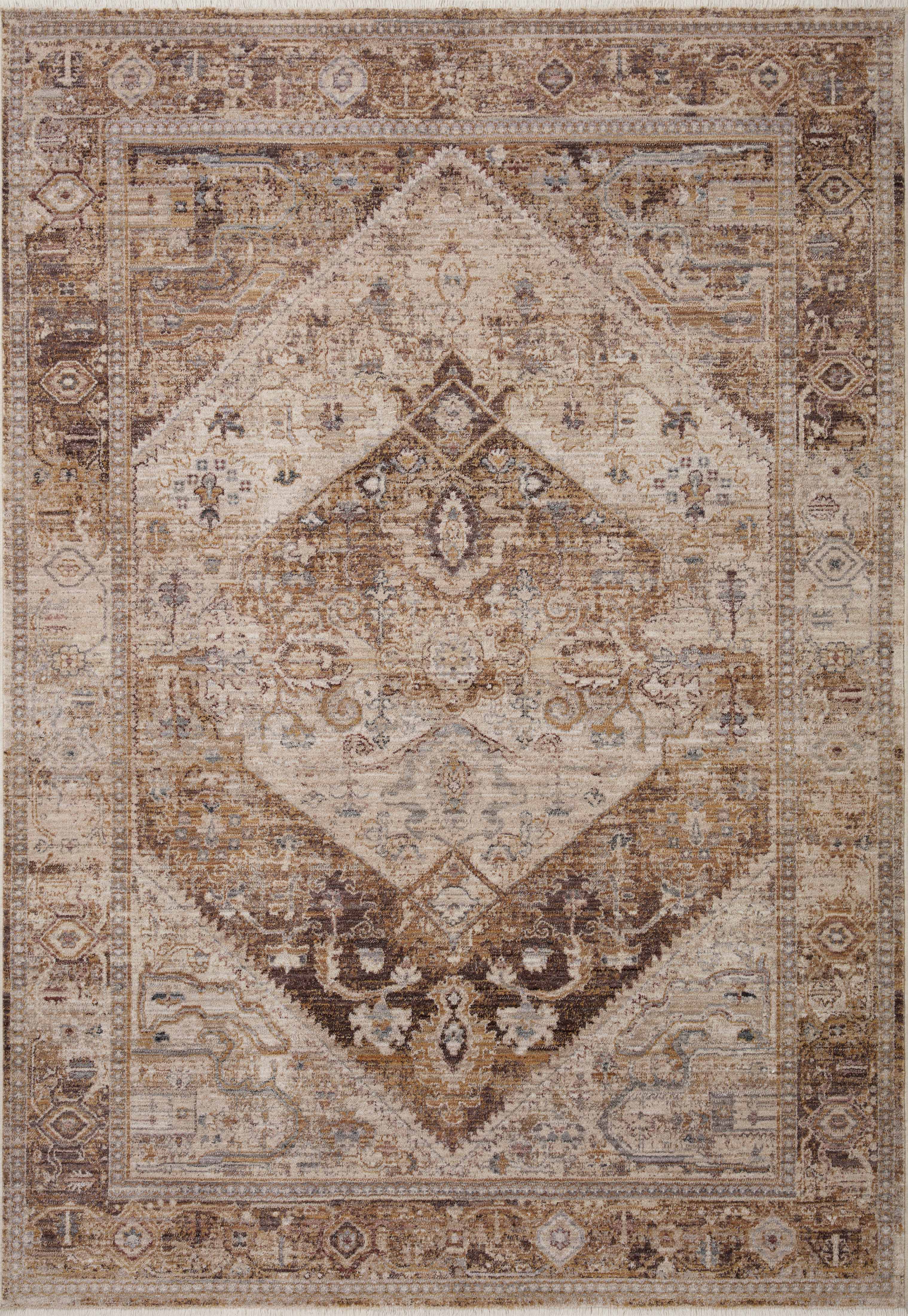 Loloi Lyra Natural / Mocha Accent Rug