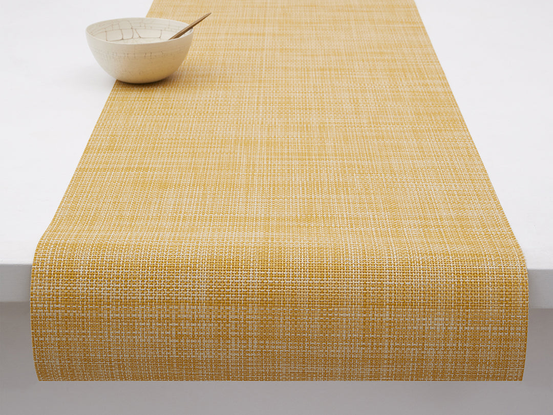 Chilewich Mini Basketweave Table Runner (Ochre)