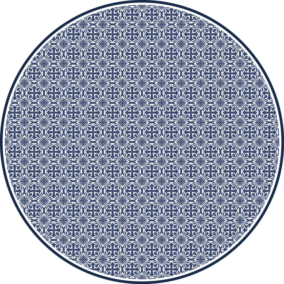 Adama Vinyl Round Rug/Mat (Parc_A)