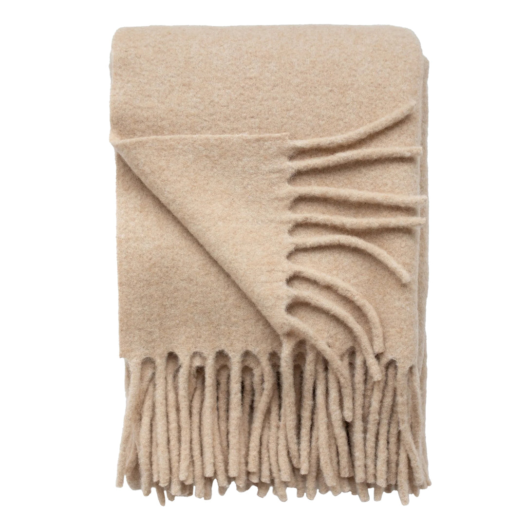 Pembroke Alpaca Wool Throw (Desert Sand)