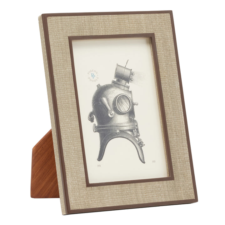 Aberdeen Abaca Resin Picture Frames (Taupe/Brown)