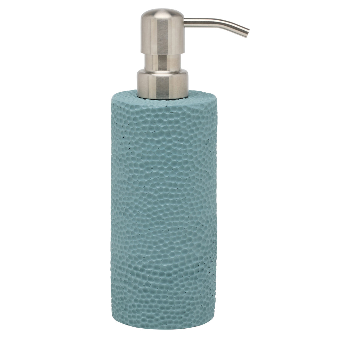 Dover Engraved Resin Soap Dispenser (Teal Blue)