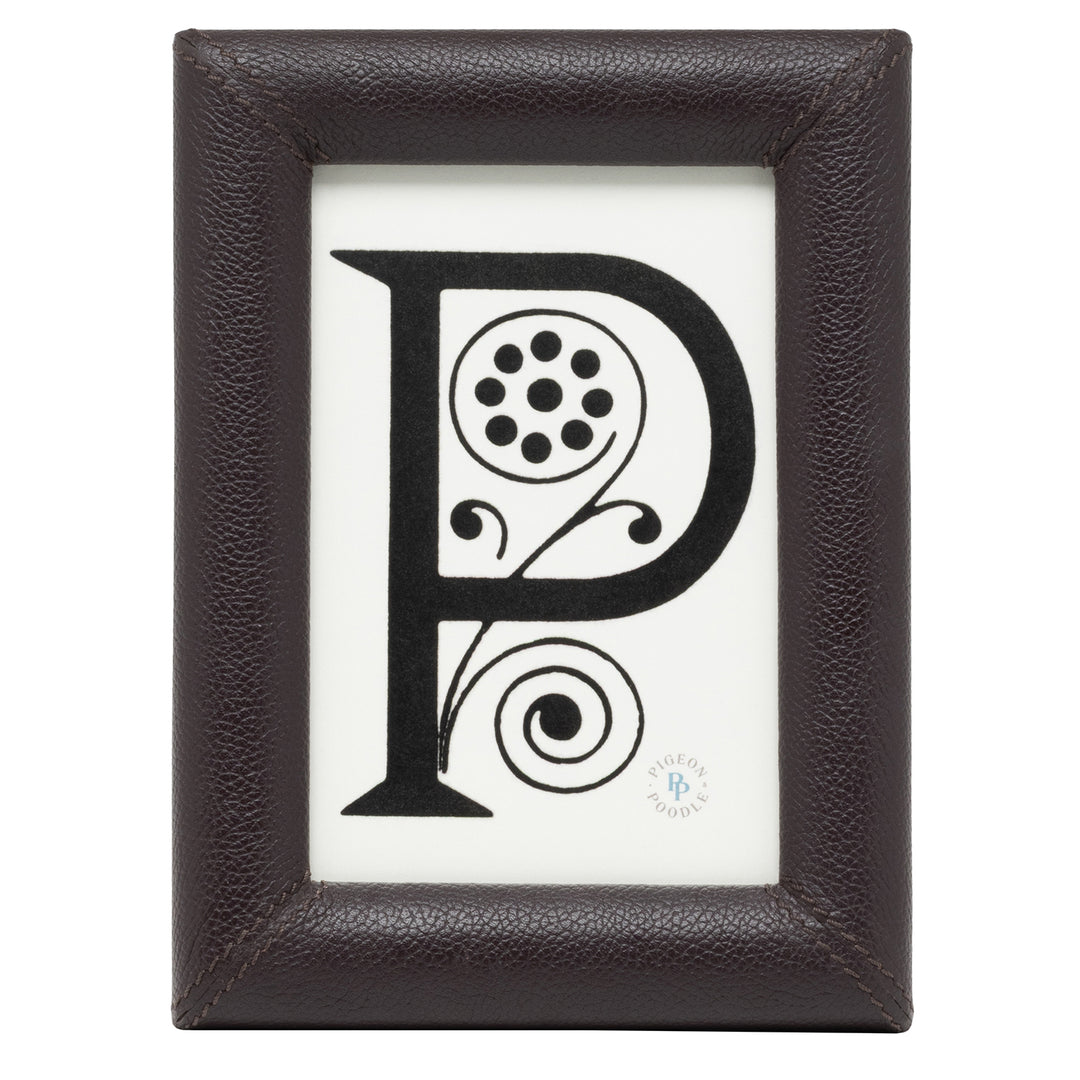 Eton Full-Grain Leather Picture Frames (Aubergine)