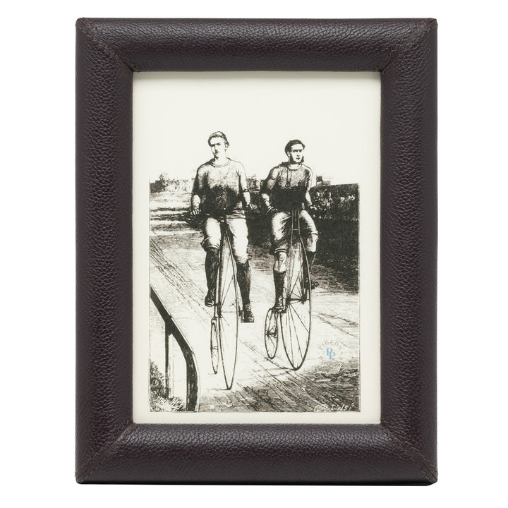 Eton Full-Grain Leather Picture Frames (Aubergine)