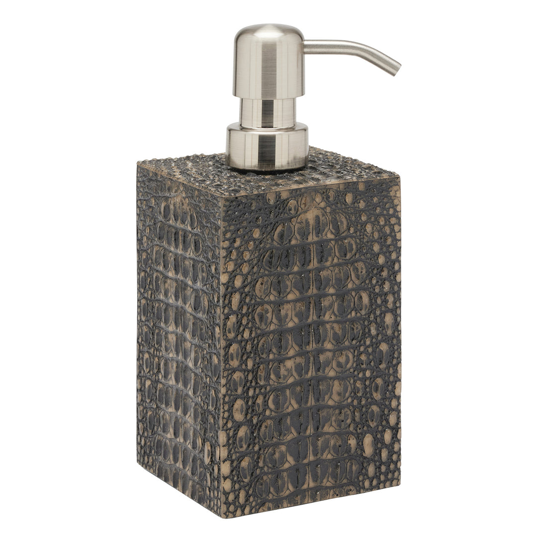 Hawen Faux Crocodile Soap Dispenser (Dark Mushroom)