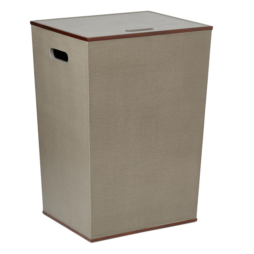 Raleigh Rectangular Faux Raffia Hamper (Seal)