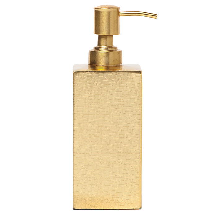 Tiset Gold Etched Stainless Steel Soap Dispenser
