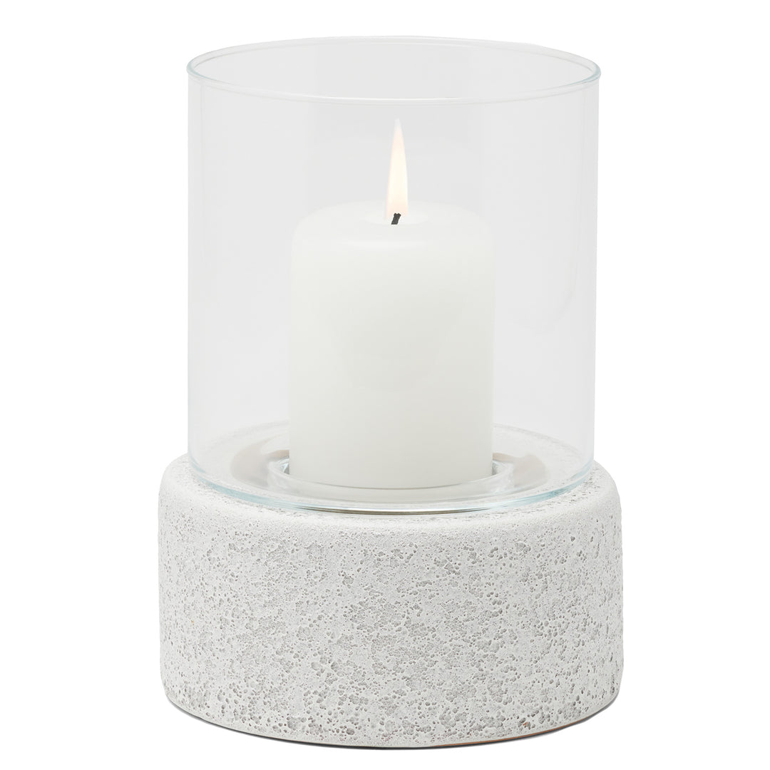 Uros Earth Glaze Candle Hurricane Set/2 (Small)