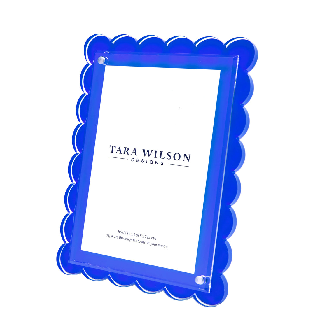 Tara Wilson Designs Scallop Picture Frame (Blue)