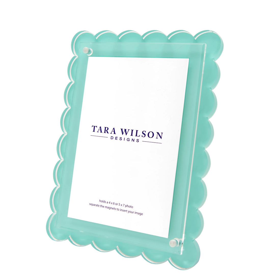 Tara Wilson Designs Scallop Picture Frame (Pastel Turquoise)