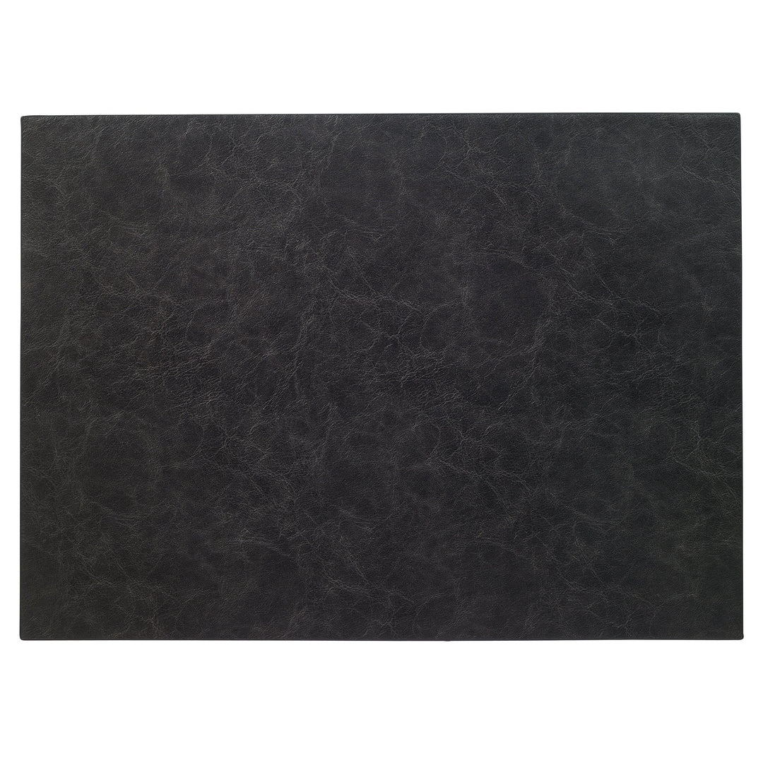 Bodrum Tanner Rectangle Vinyl Placemats (Black) Set/4