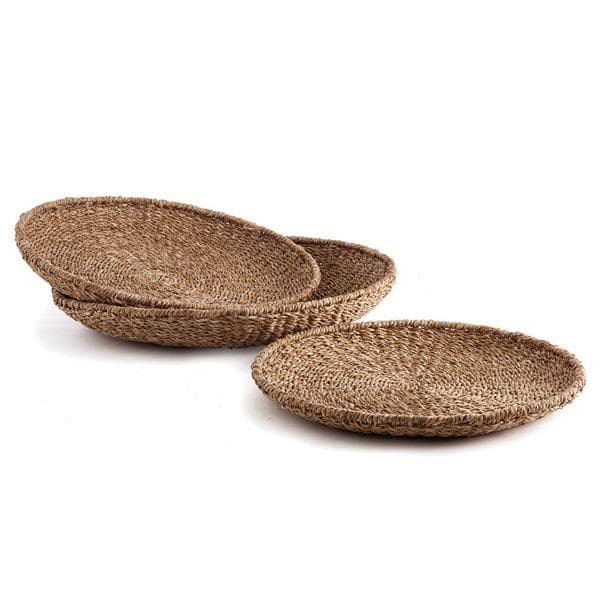 Seagrass Round Trays Set/3