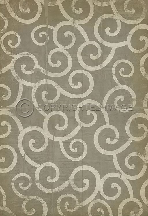 Vintage Vinyl Floorcloth Mats (Pattern 04 Moby Dick)