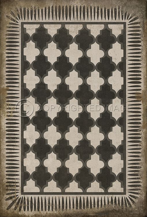Vintage Vinyl Floorcloths Rug (Pattern 10 Open Sesame)