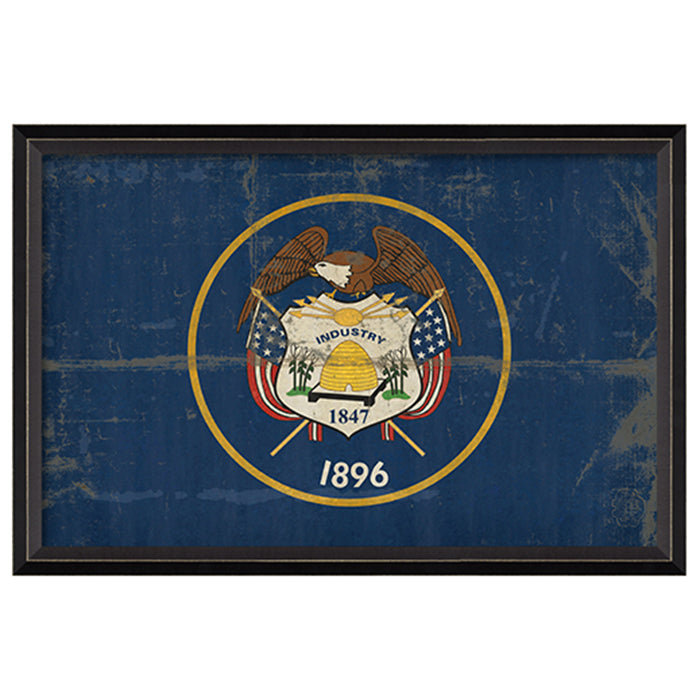 State Flag Framed Print (Utah)