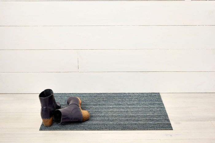 Chilewich Skinny Stripe Shag Floor Mat (Forest)